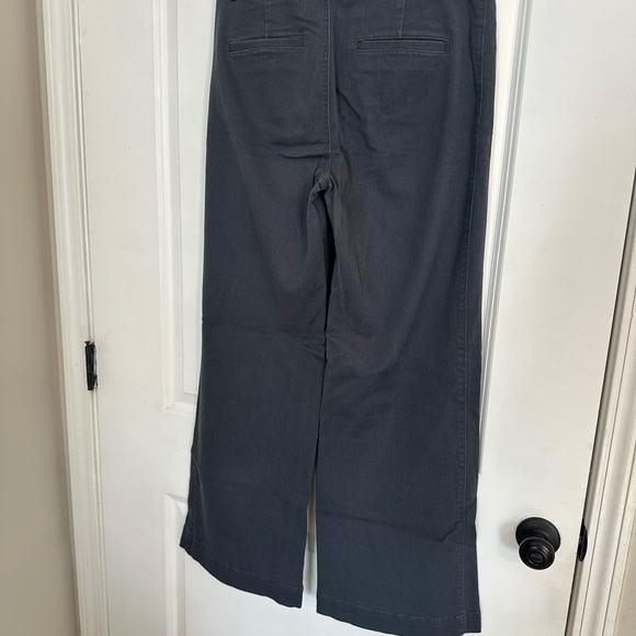 LOFT Charcoal Palmer wide leg Pants - Picture 4 of 4